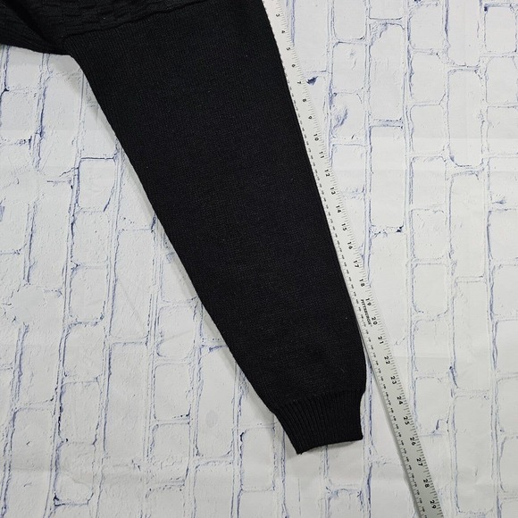 Vintage Barrage Sweater Black Gray Crew Neck Pullover Coogie Style MENS SZ L - Picture 4 of 7